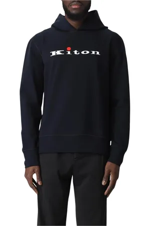Kiton Herren, Sweatshirts & Hoodies, Blau, LGröße: