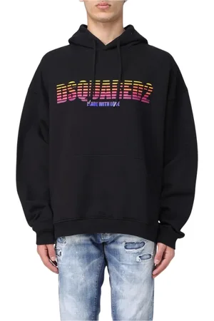 Dsquared2 Herren, Sweatshirts & Hoodies, Schwarzk, MGröße: