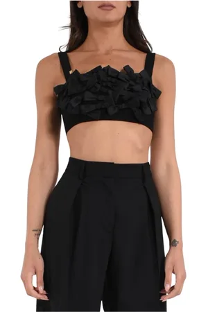Elisabetta Franchi Damen, Oberteile, Schwarzk, XLGröße: