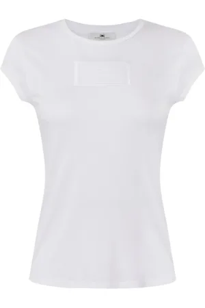 Elisabetta Franchi Damen, Oberteile, Weiß, SGröße: