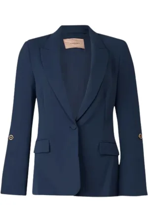 Twin-Set Damen, Jacken, Blau, XLGröße: