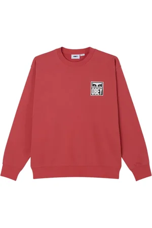 Obey Herren, Sweatshirts & Hoodies, Rot, LGröße: