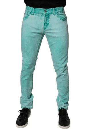Dolce & Gabbana Herren, Jeans, Grün, MGröße: