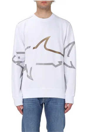 Paul & Shark Herren, Sweatshirts & Hoodies, Weiß, MGröße: