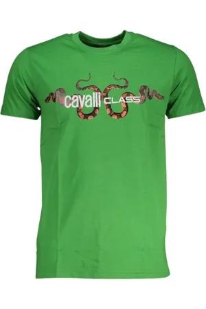 Roberto Cavalli Herren, Oberteile, Grün, MGröße: