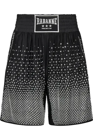 Paco rabanne Damen, Shorts, Schwarzk, 2XSGröße: