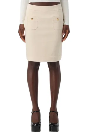 Moschino Damen, Röcke, Weiß, MGröße: