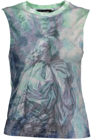 Desigual Damen, Oberteile, Blau, MGröße: