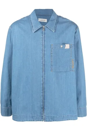 Lanvin Herren, Shirts, Blau, MGröße: