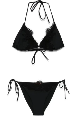 ERMANNO SCERVINO Damen, Bademode, Schwarzk, LGröße:
