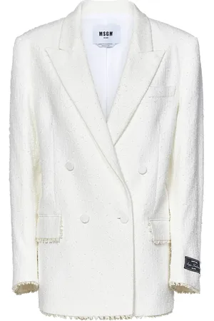 Msgm Damen, Jacken, Weiß, XSGröße:
