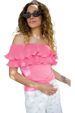 Crās Damen, Oberteile, Rosa, 2XLGröße: