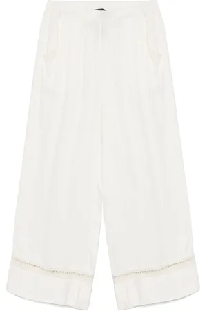 Emporio Armani Damen, Hosen, Weiß, LGröße: