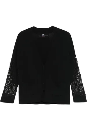 ERMANNO SCERVINO Damen, Strickwaren, Schwarzk, LGröße: