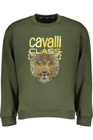 Roberto Cavalli Herren, Sweatshirts & Hoodies, Grün, LGröße:
