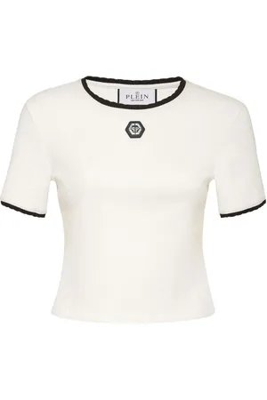 Philipp Plein Damen, Oberteile, Weiß, SGröße: