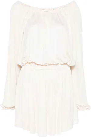 Saint Laurent Damen, Kleider, Weiß, SGröße: