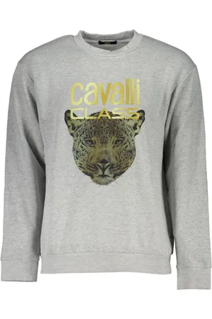 Roberto Cavalli Herren, Sweatshirts & Hoodies, Grau, LGröße: