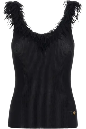 Roberto Cavalli Damen, Oberteile, Schwarzk, LGröße: