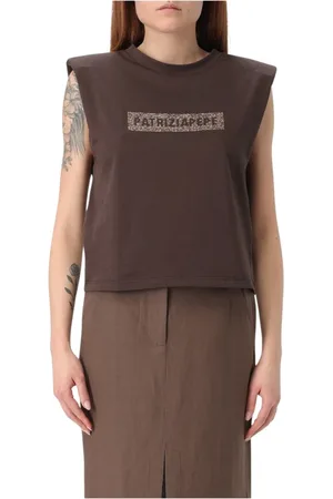 Patrizia Pepe Damen, Oberteile, Braun, XSGröße:
