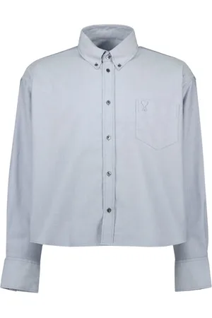 Ami Herren, Shirts, Grau, MGröße: