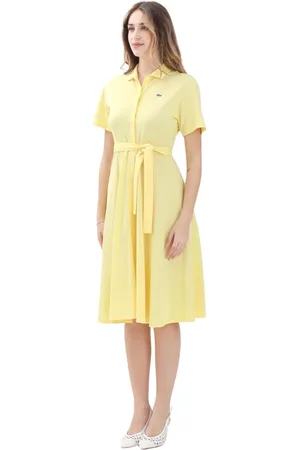 Lacoste Damen, Kleider, Gelb, LGröße: