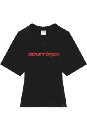 Courrèges Damen, Oberteile, Schwarzk, MGröße: