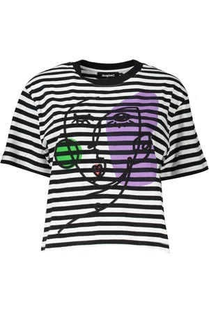 Desigual Damen, Oberteile, Schwarzk, 2XLGröße: