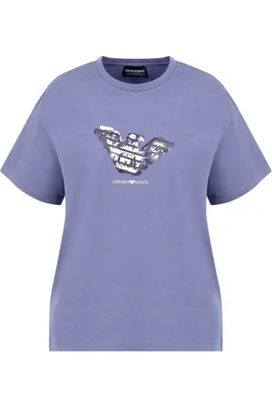 Emporio Armani Damen, Oberteile, Blau, SGröße: