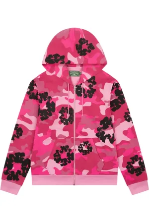 DENIM TEARS Damen, Sweatshirts & Hoodies, Rosa, LGröße: