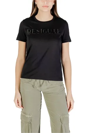 Desigual Damen, Oberteile, Schwarzk, MGröße: