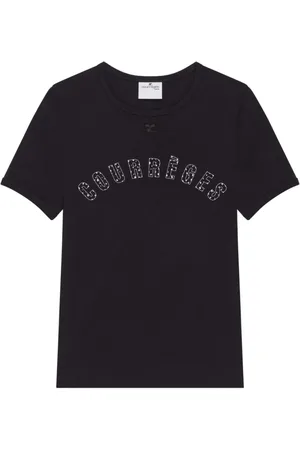 Courrèges Damen, Oberteile, Schwarzk, MGröße:
