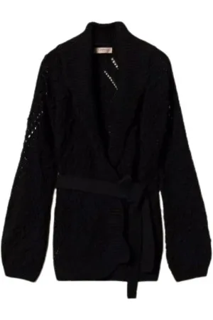 Twin-Set Damen, Strickwaren, Schwarzk, MGröße: