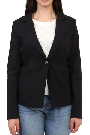 YES ZEE BY ESSENZA Damen, Jacken, Schwarzk, LGröße: