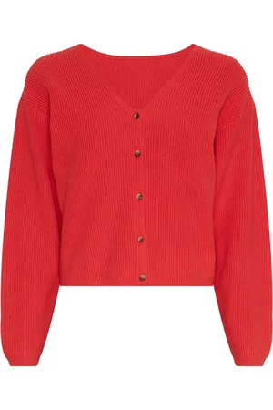 Moss Copenhagen Damen, Strickwaren, Rot, S/MGröße: