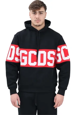 GCDS Herren, Sweatshirts & Hoodies, Schwarzk, MGröße: