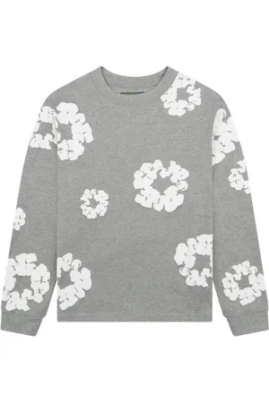 DENIM TEARS Herren, Sweatshirts & Hoodies, Grau, SGröße: