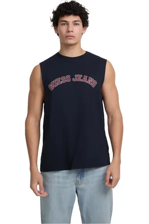 Guess Herren, Oberteile, Blau, XLGröße: