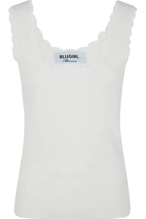 Blugirl Damen, Strickwaren, Weiß, LGröße: