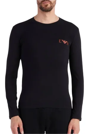 Emporio Armani Herren, Oberteile, Schwarzk, SGröße: