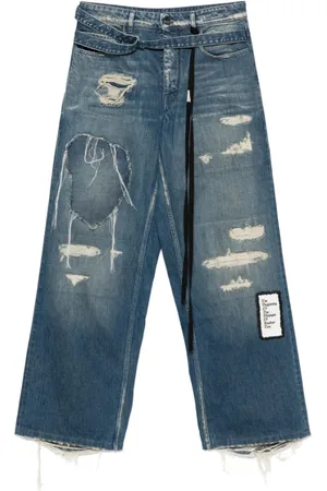 ANN DEMEULEMEESTER Herren, Jeans, Blau, SGröße: