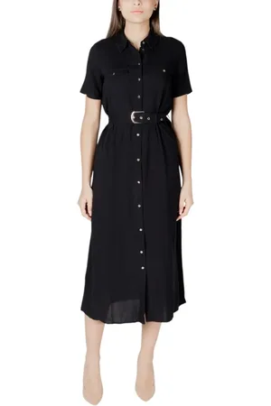 VERO MODA Damen, Kleider, Schwarzk, MGröße: