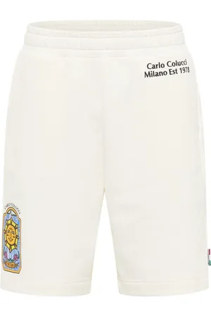 Carlo Colucci Herren, Shorts, Weiß, LGröße: