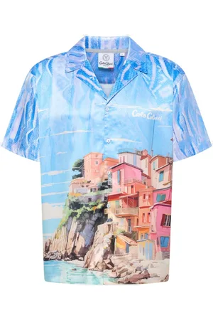 Carlo Colucci Herren, Shirts, Blau, MGröße: