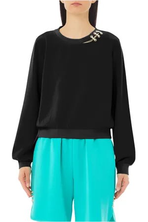 Liu Jo Damen, Sweatshirts & Hoodies, Schwarzk, MGröße: