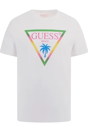 Guess Herren, Oberteile, Weiß, MGröße: