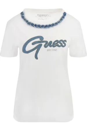 Guess Damen, Oberteile, Weiß, MGröße: