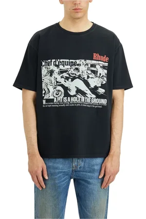 Rhude Herren, Oberteile, Schwarzk, MGröße: