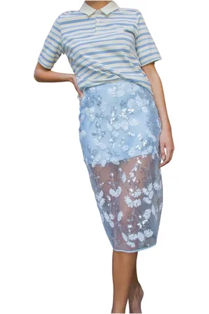 Crās Damen, Röcke, Blau, 2XLGröße: