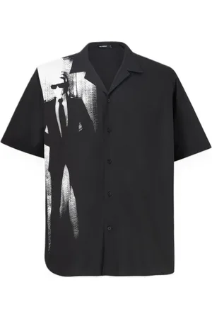 Karl Lagerfeld Herren, Shirts, Schwarzk, XLGröße: